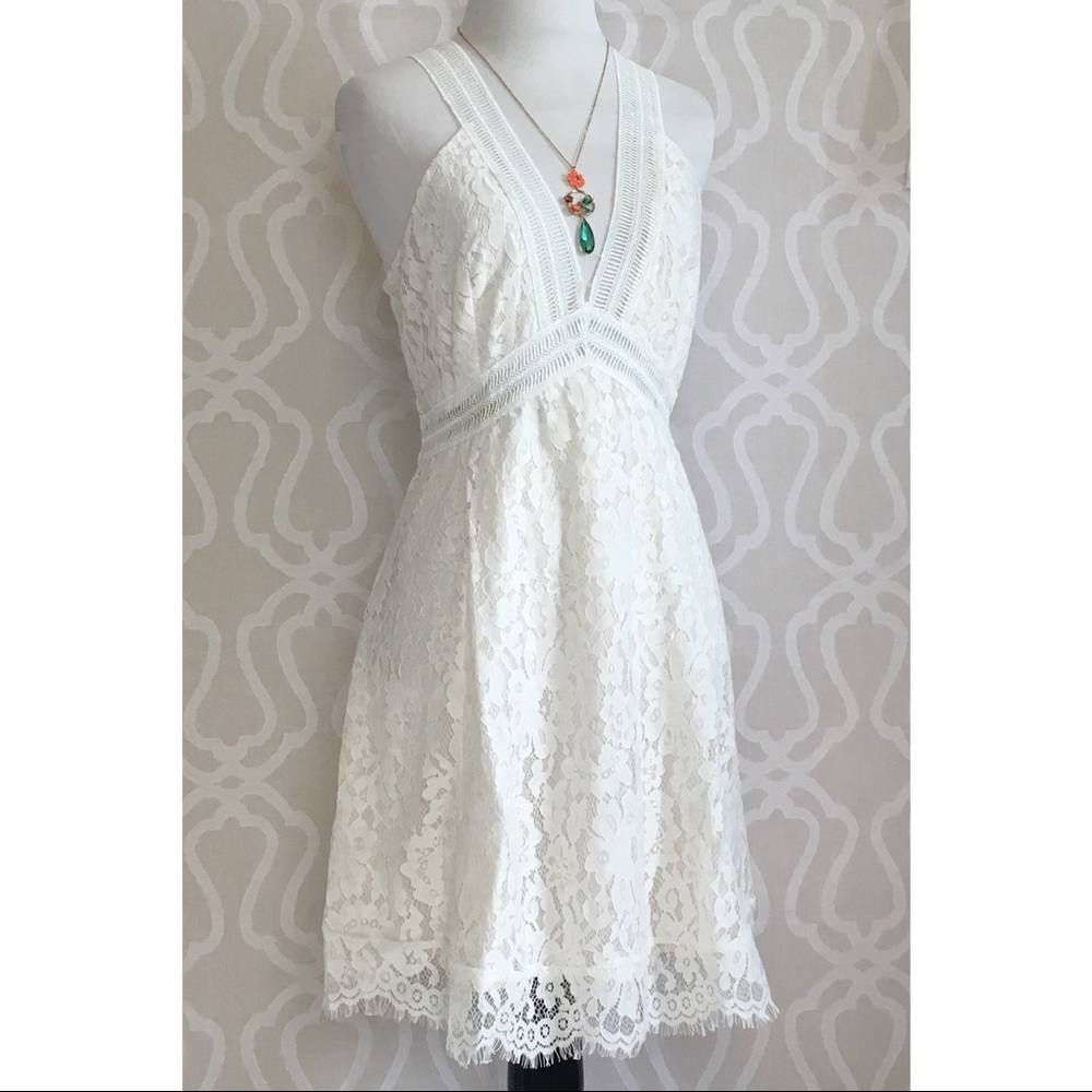 CLEARANCE *LAST ONE* Antique Lace Mini Dress - Picture 2 of 8